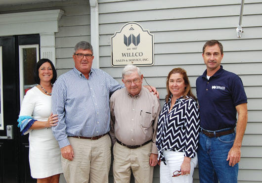 Founded in 1957 by Edward Tague, Willco Sales & Service, Inc. is three generations strong. Pictured (from left to right) are Tricia Tague; third-generation owner Scott Tague; second-generation owner Don Tague; third-generation owner Laura Tague Walker; and Scott Walker.